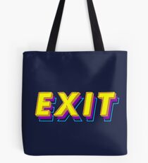 Exit Neon Lights Tote Bag