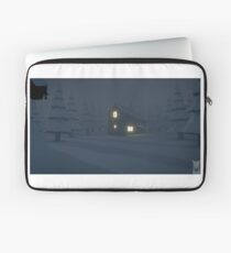 low poly - snow storm Laptop Sleeve
