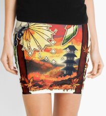 Heart Gold Mini Skirt