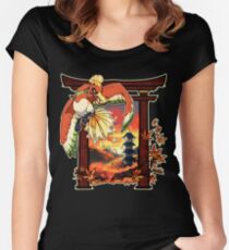 Heart Gold Fitted Scoop T-Shirt