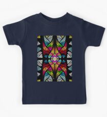 stained glass fractal Kids Tee