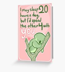 Flirty Critter Cards - Koala Greeting Card