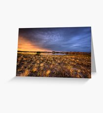 Sunset Over Willow Lake Greeting Card