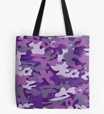 Lila Camouflage Tote Bag