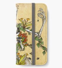 Vinilo o funda para iPhone Huesos y botánica