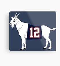 Limited Edition Tom Brady GOAT TB-12 Shirts, Mugs & Hoodies Metal Print