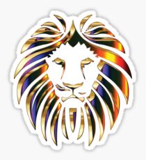 Metallic Lion Sticker