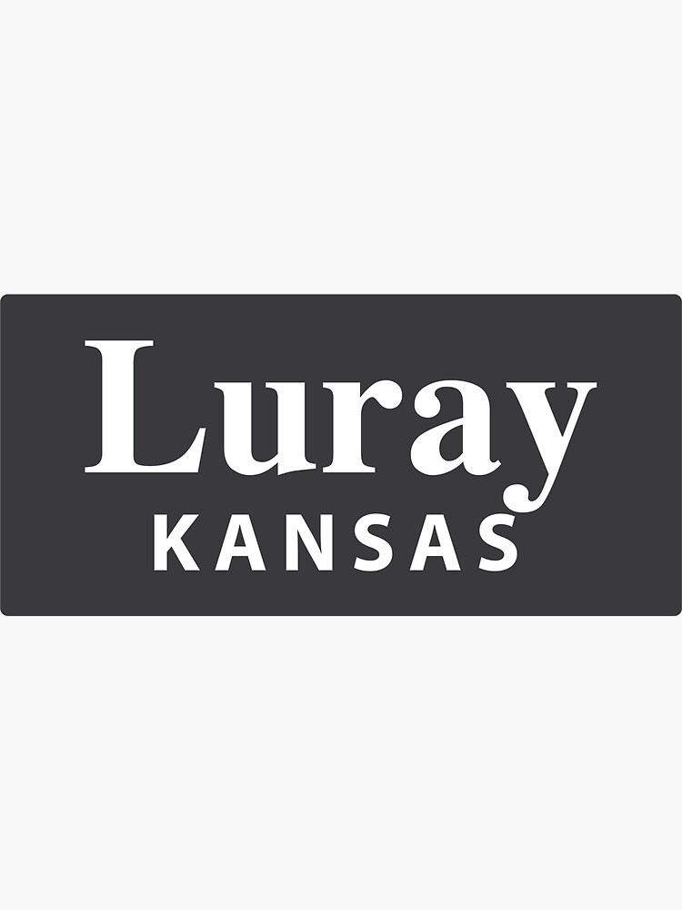 "Luray, Kansas" Sticker by EveryCityxD2 Redbubble