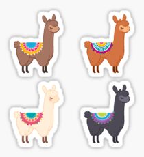 Llama Group Sticker