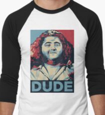 DUDE, It's Hurley Reyes from the TV show LOST Men's Baseball ¾ T-Shirt