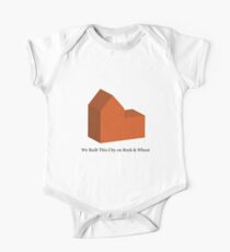 We Built This City on Rock & Wheat (ORANGE) One Piece - Short Sleeve