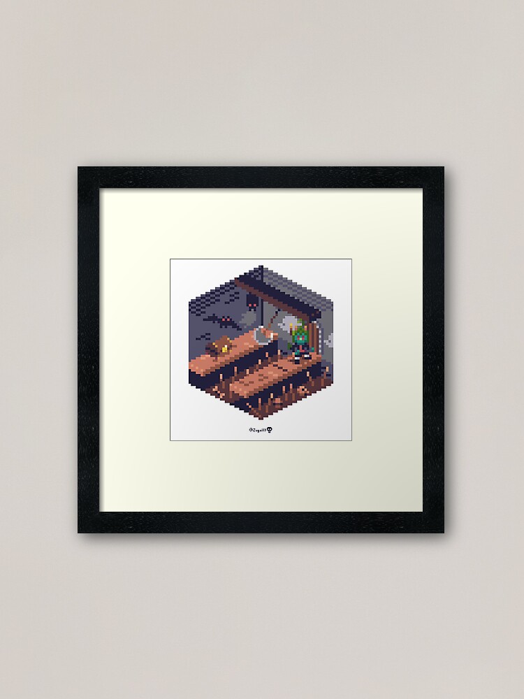 Alternate view of Phylla Dungeon Cube Framed Art Print