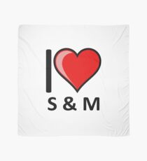 Rude I Love S&M S & M S and M Secret Santa Merchandise Scarf