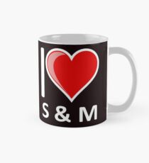 Komödie Ich liebe S & M S & M S und M Becher Tasse (Standard)