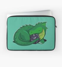 D20 Green Dragon Laptop Sleeve