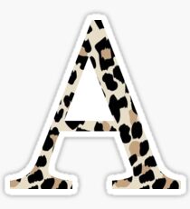 Cheetah Print Alpha Sticker