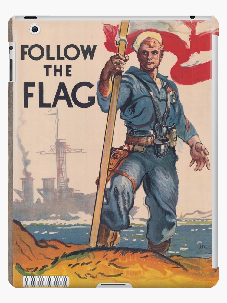 Ww1 Propaganda Poster U S Navy Recruitment Ipad Case Skin By