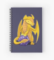 D20 Gold Dragon Spiralblock