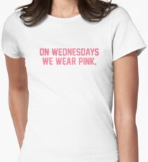 On Wednesdays We Wear Pink Women's Fitted T-Shirt
