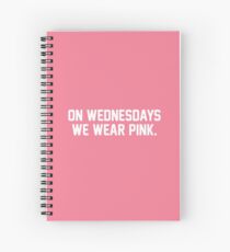 Cuaderno de espiral Vestimos rosa los miércoles