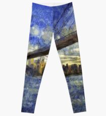 Legging Puente de Brooklyn Van Gogh