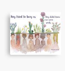 "They Tried to bury Us" Water Colour Metal Print