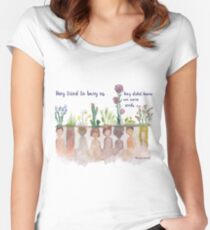"They Tried to bury Us" Water Colour Women's Fitted Scoop T-Shirt