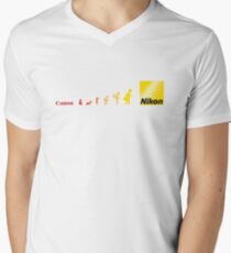 Nikon vs Canon Men's V-Neck T-Shirt
