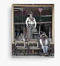 Storefront Cowboys Canvas Print
