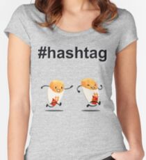 #hashtag Women's Fitted Scoop T-Shirt