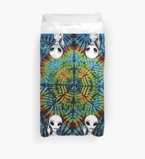 Tie Dye Alien Salute Bettbezug