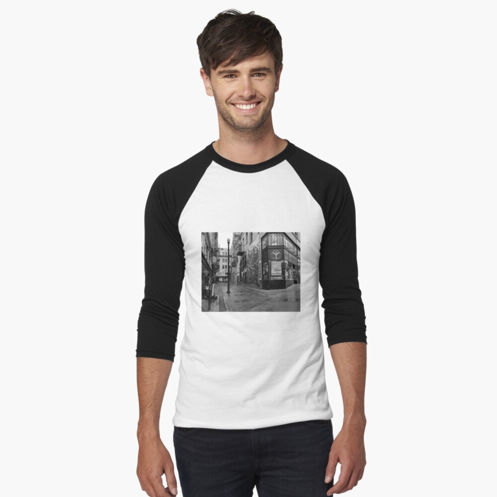 Jack Kerouac Alley Baseball ¾ Sleeve T-Shirt
