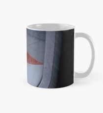 Aeroplane wing from cabin in flight Classic Mug