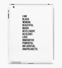 I Am Black Woman | African American | Black Lives iPad Case/Skin