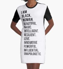 Ich bin schwarze Frau | Afroamerikaner | Schwarze Leben T-Shirt Kleid