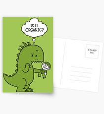 Organic Dinosaur Postcards