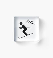 Ski Acrylic Block