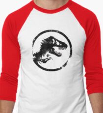 Jurassic park/world logo Men's Baseball ¾ T-Shirt