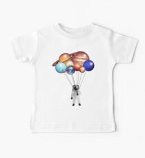 Camiseta para bebés Globos de astronauta