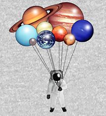 Astronaut Balloons Kids Pullover Hoodie