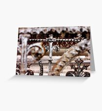 ornimental fence Greeting Card