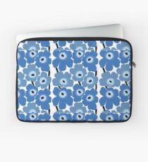 Marimekko Blauer Blumendruck Laptoptasche