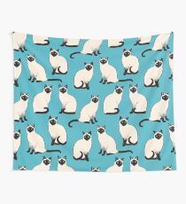 Siamesische Katzen - spärliches Muster Wandbehang