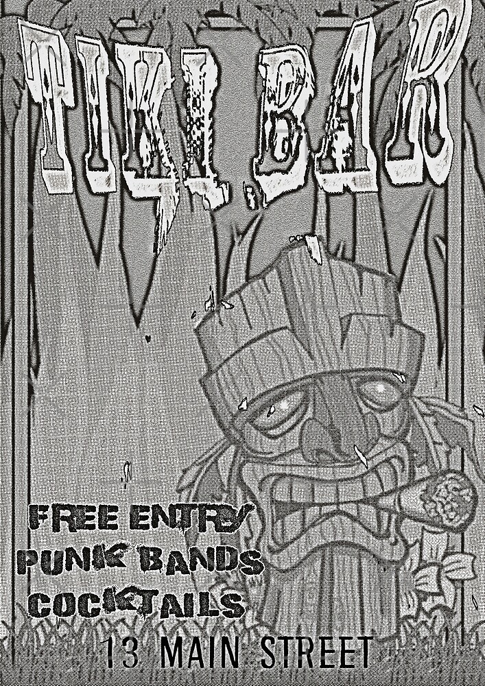 "Go Go Punk rock tiki bar" by silentlyrob668 Redbubble