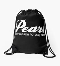 White Pearl Drums Drawstring Bag
