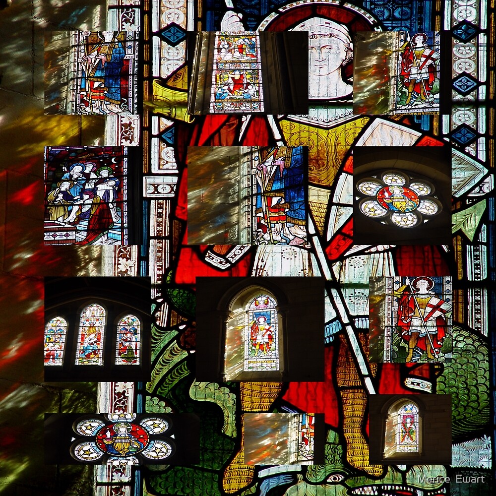 "Stained Glass Collage " by Merice Ewart Redbubble