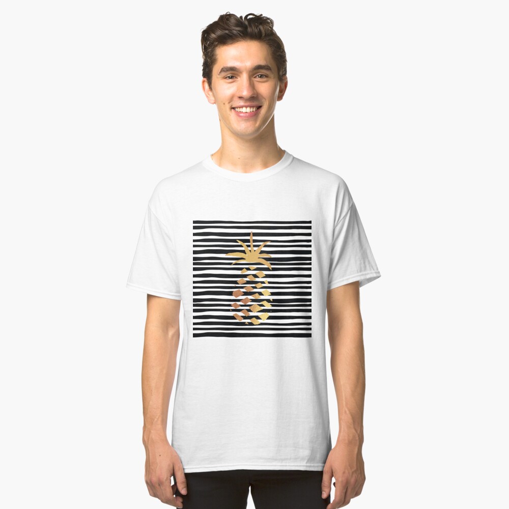 Gold Pineapple-B&W Classic T-Shirt
