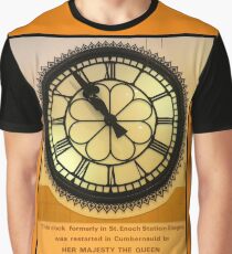 The Clock in the Plaza Graphic T-Shirt