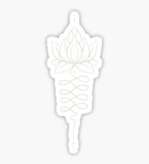 Unalome Lotus Design Sticker