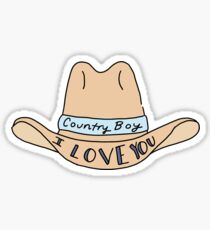 Country Boy Ich liebe dich - Rebe Sticker